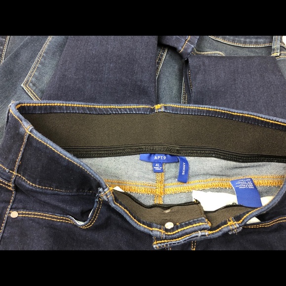 3 Pairs Apt 9 Size 4L Tummy Control Skinny Jeans - Picture 7 of 8